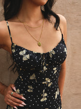 A-Linien-Kleid mit Blumenmuster